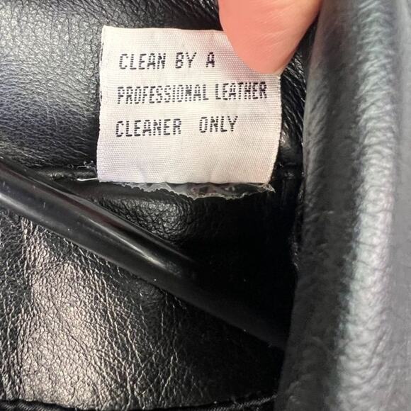 Ricardo Jacket Womens Large Black Drawstring Waist Leather Long Coat - Picture 9 of 12